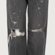 k3 Damage Denim Pants -Black