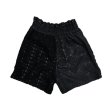 77 circa circa make antique lace patchwork shorts -black
