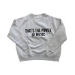 DRESSSEN Sweat Shirt "THAT'S THE POWER OF MUSIC" -forest purple