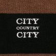 CITY COUNTRY CITY Embroidered Logo Border Knit