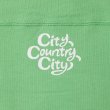 CITY COUNTRY CITY Embroidered Switching cotton Sweat shirts