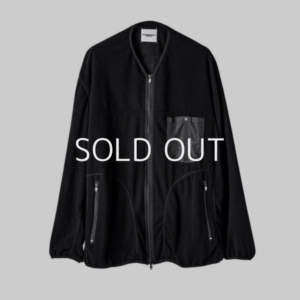 TAKAHIROMIYASHITATheSoloist back gusset sleeve full zip fleece jacket