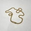 END one push ball chain necklace 3 gold