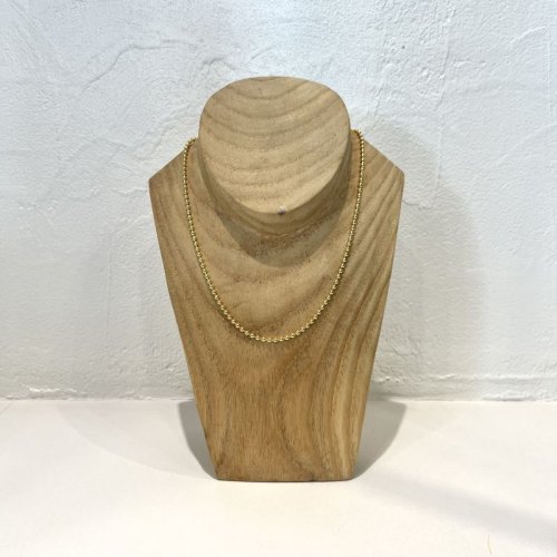 END one push ball chain necklace 3 gold