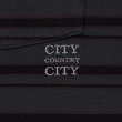 CITY COUNTRY CITY embroidered logo overdye border pocket T-Shirts black