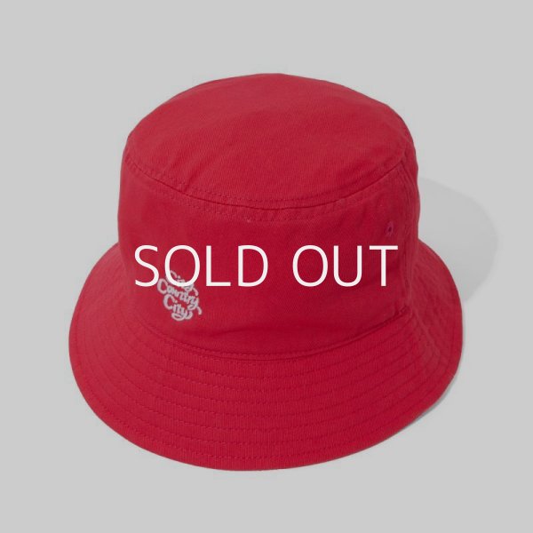 CITY COUNTRY CITY Embroidered Logo Washed Cotton Hat -pink