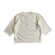 TODAY edition "YOKO" cut off sweat shirt -off white