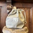 DRESSSEN Small Day Bag "YES グッドジョブ" -smoky beige