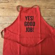 DRESSSEN<br /> Adult Apron<br /> "YES! GOOD JOB!" -red