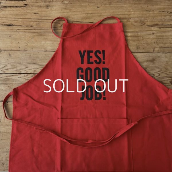 DRESSSEN<br /> Adult Apron<br /> "YES! GOOD JOB!" -red