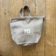 DRESSSEN Small Day Bag "YES グッドジョブ" -smoky beige