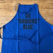 DRESSSEN Adult Apron "GO DODGERS BLUE" -blue