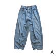 OLDPARK 4 tuck jeans blue -M