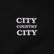 CITY COUNTRY CITY canvas zip up jacket -black