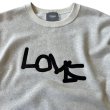 TODAY edition "LOVE" Glitter crewneck sweat -oatmeal