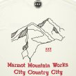 CITY COUNTRY CITY x Marmot MMWCCC everywhere T-shirt words of mountain -white