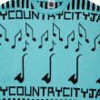 CITY COUNTRY CITY knit sweater CITY COUNTRY JAZZ -blue