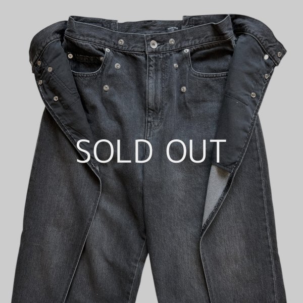 OLDPARK wrap jeans fared black