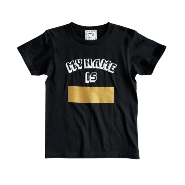 HAVE A NICE DREAM by TODAY edition "NAME" SS Tee -black