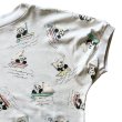 80's Vintage All Over Pattern PANDA Print T-shirt