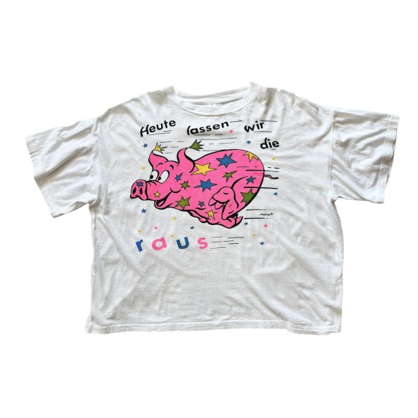 80〜90's Vintage PIG Print T-shirt