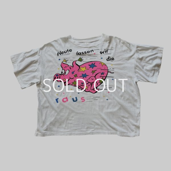 80〜90's Vintage PIG Print T-shirt