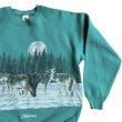 90's fruit of the loom Wolf Print Sweat