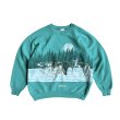 90's fruit of the loom Wolf Print Sweat