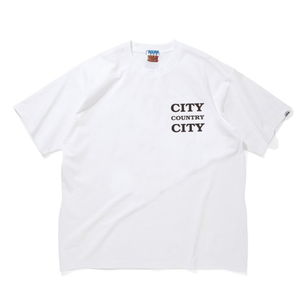 CITY COUNTRY CITY cotton T-shirts city country city -white