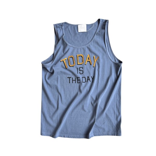 TODAY edition "TODAY" Tank top -blue