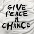 TODAY edition "GIVE PEACE A CHANCE" S/S tee -white