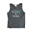 TODAY edition "TODAY" Tank top -charcoal