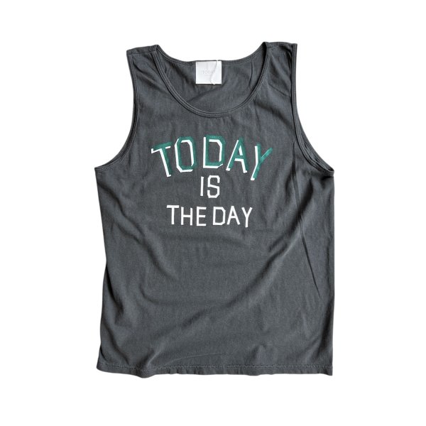 TODAY edition "TODAY" Tank top -charcoal