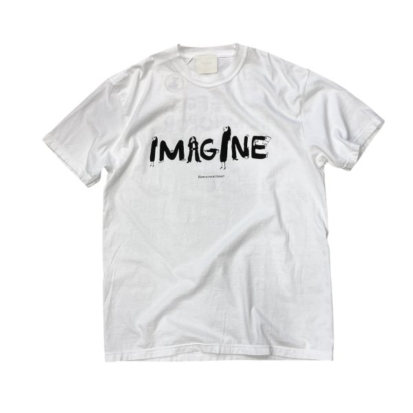 TODAY edition "IMAGINE" S/S tee -white