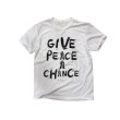 TODAY edition "GIVE PEACE A CHANCE" S/S tee -white