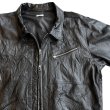 OLDPARK zip up leather work jacket