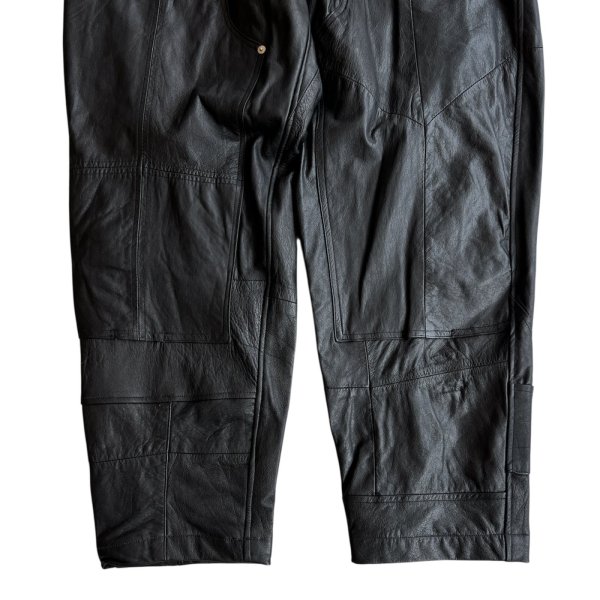 OLDPARK double knee leather pants