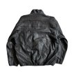 OLDPARK snap pullover leather jacket