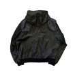 OLDPARK hooded flight jacket leather