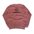 TODAY edition Meal and City #02 crewneck sweat -red