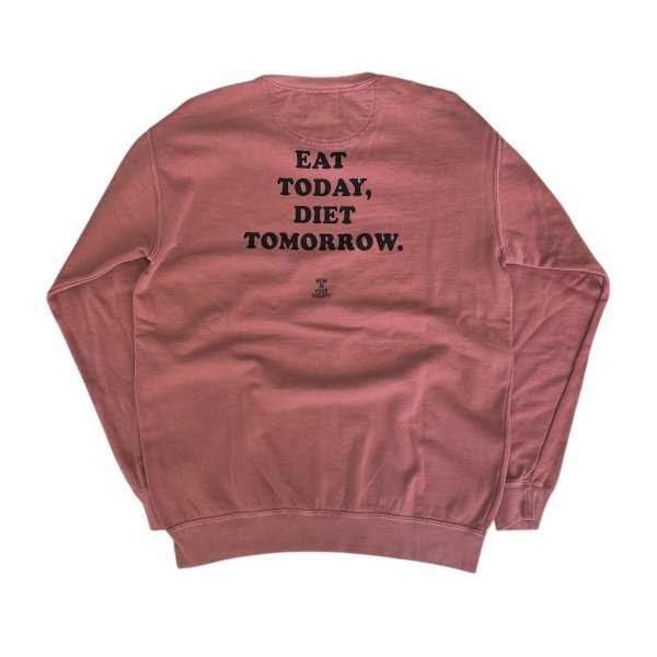 TODAY edition Meal and City #02 crewneck sweat -red