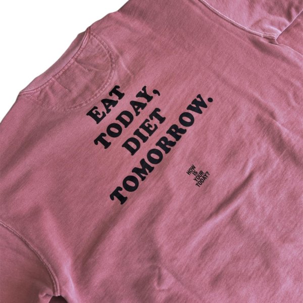 TODAY edition Meal and City #02 crewneck sweat -red