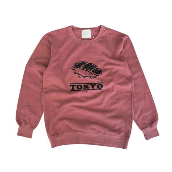 TODAY edition Meal and City #02 crewneck sweat -red