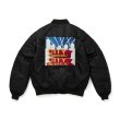 CITY COUNTRY CITY x AVIREX Embroidered Logo MA-1 -black
