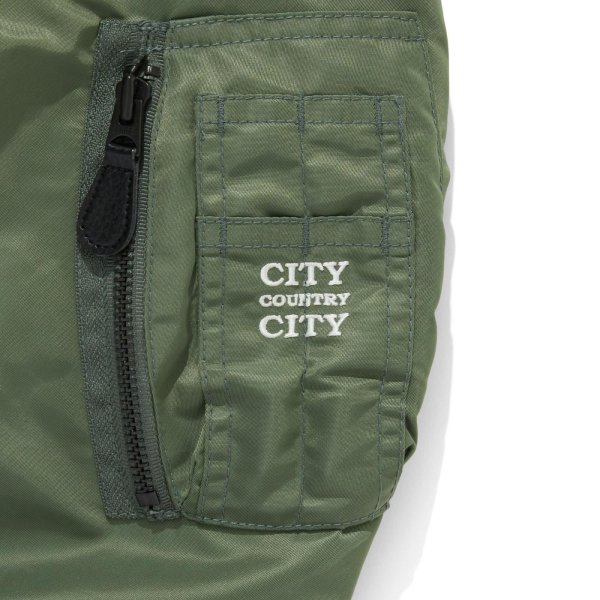CITY COUNTRY CITY x AVIREX Embroidered Logo MA-1 -od