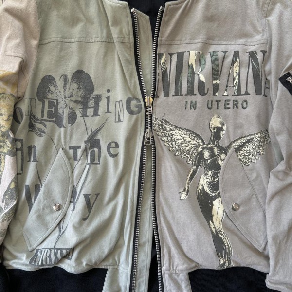 OLDPARK flight jacket tee