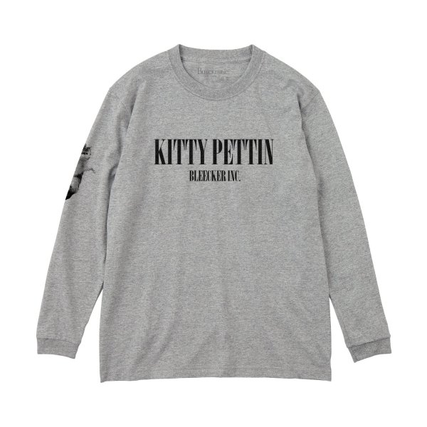 BLEECKER INC. KITTY PETTIN L/S Tee -M.grey