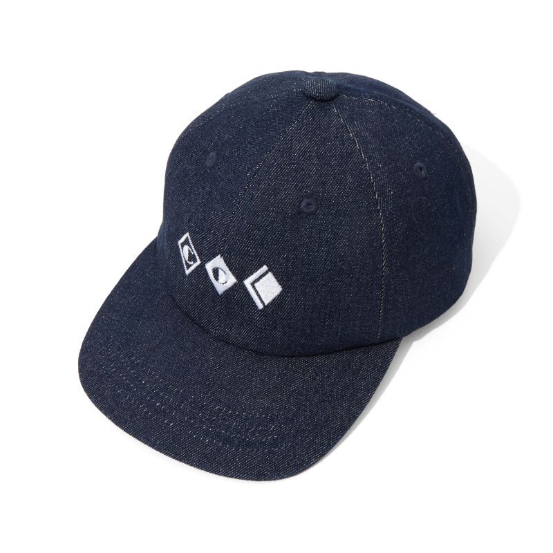 CITY COUNTRY CITY Embroidered Logo Denim Cap CITY COUNTRY CITY -blue