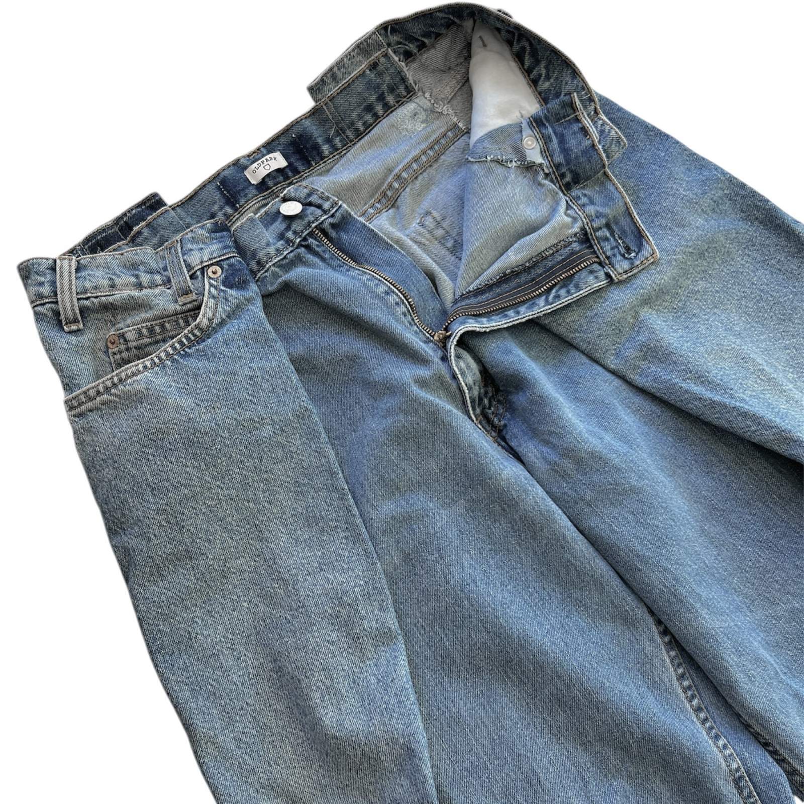 OLDPARK 4 tuck jeans blue -L