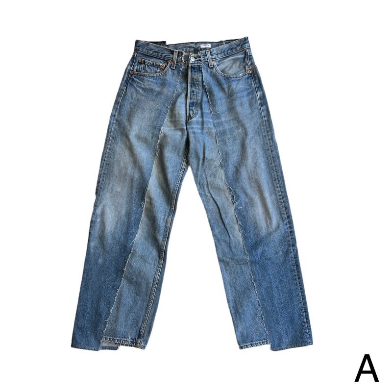 OLDPARK baggy jeans blue-M 通販 OLDPARK 正規販売店 FreeStrain